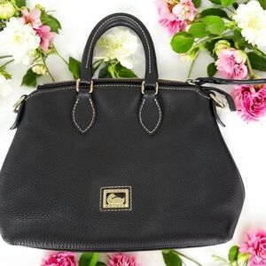 Dooney & Bourke Black Pebbled Leather Handbag